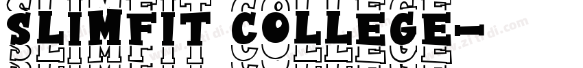 Slimfit College字体转换